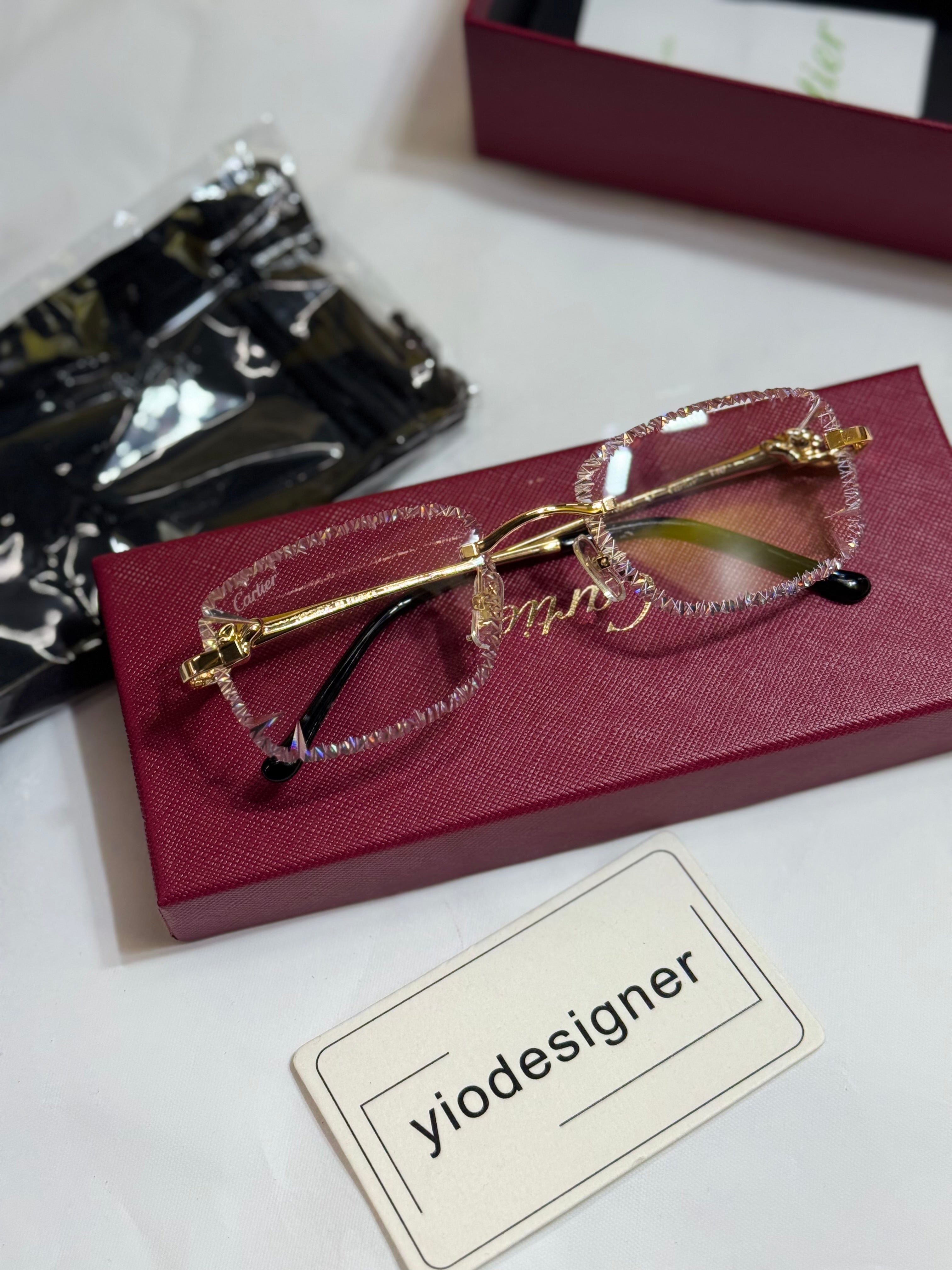 Cartier sunglasses diamond cut