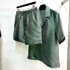 Louis Vuitton | Lv set ( shirt and short) | Size L | Side View | yiodesigner.co.uk