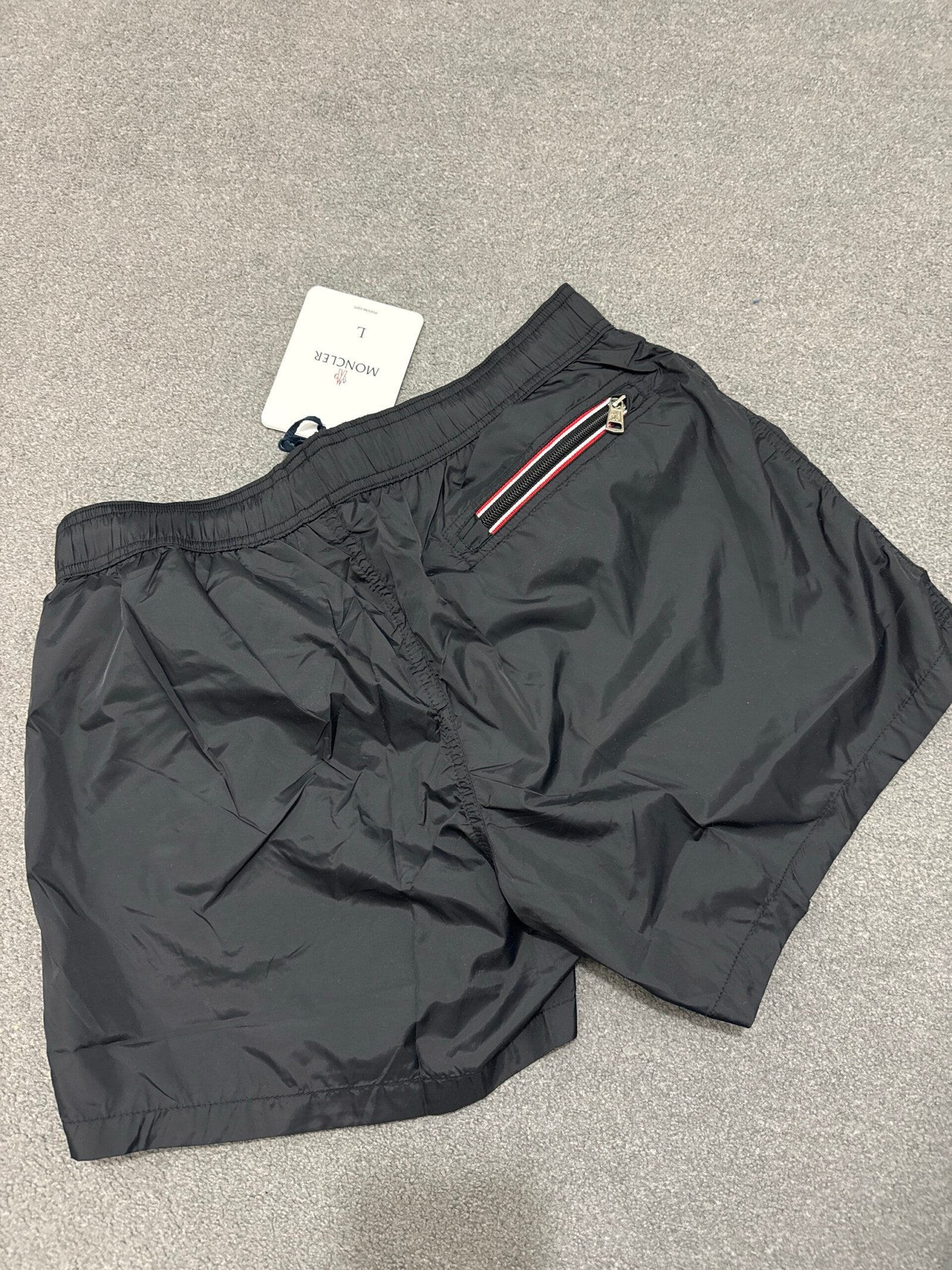 Moncler | Moncler black short | Close-Up | yiodesigner.co.uk