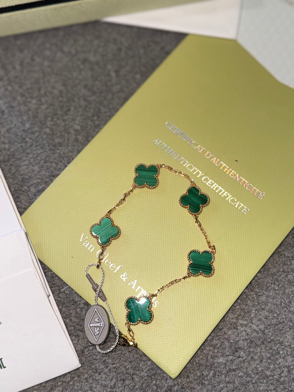 Van Cleef bracelet(green rosegold)