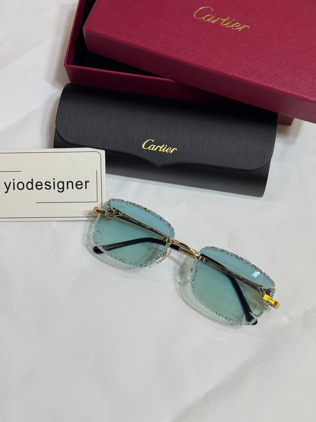 Cartier sunglasses diamond cut