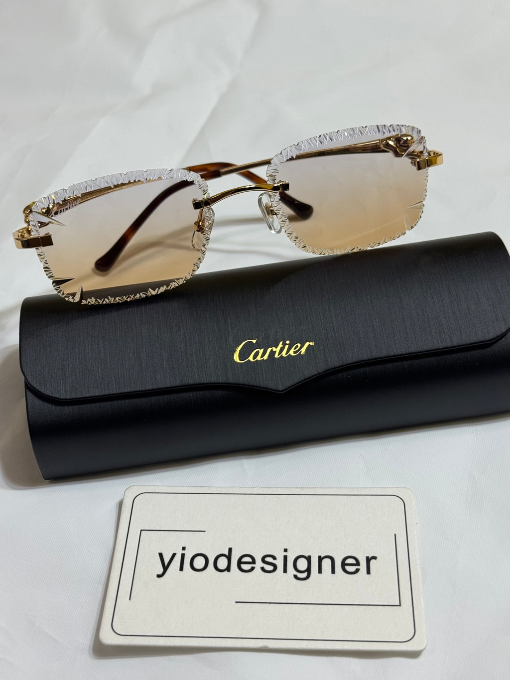 Cartier sunglasses diamond cut