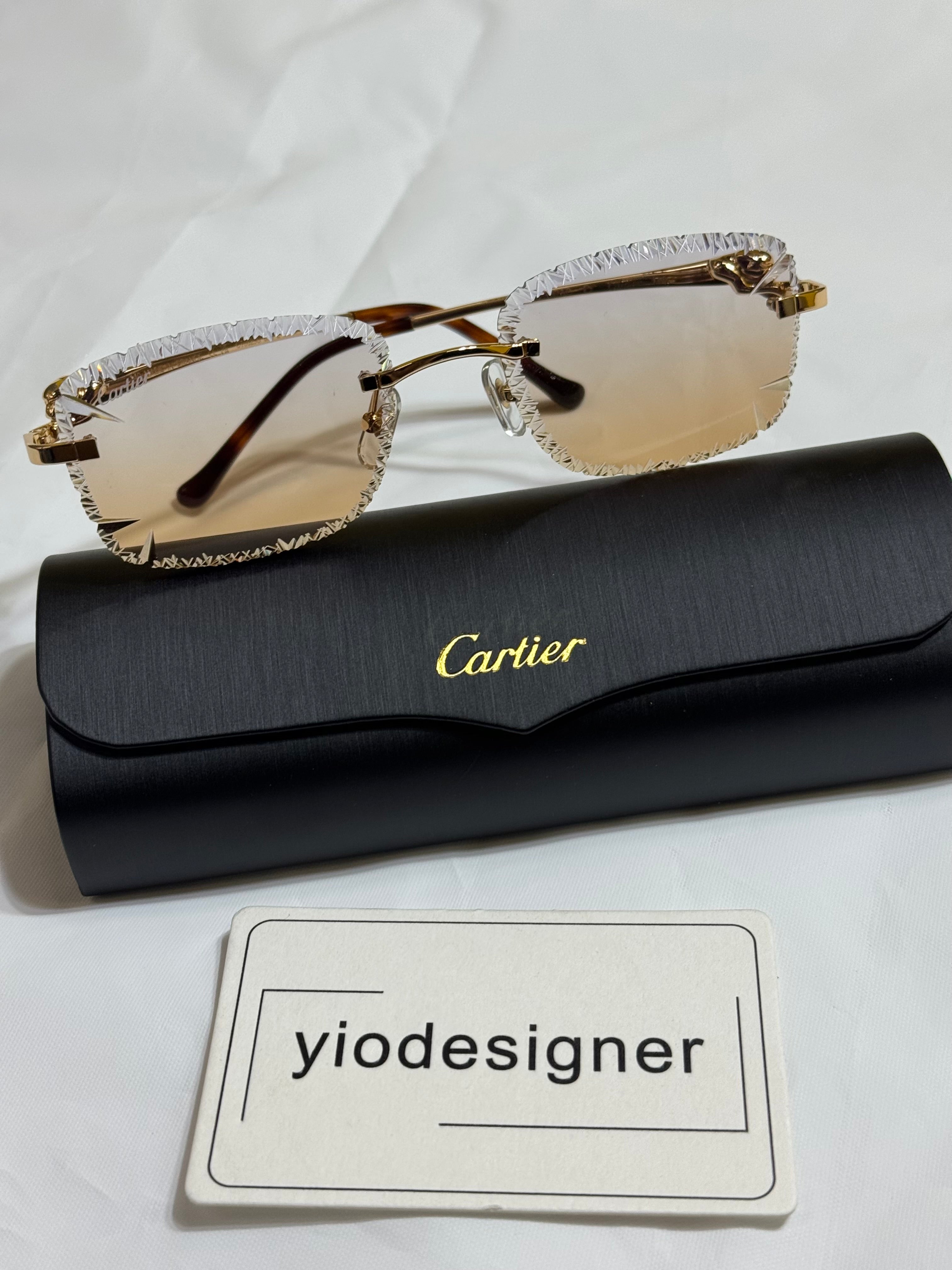 Cartier sunglasses diamond cut