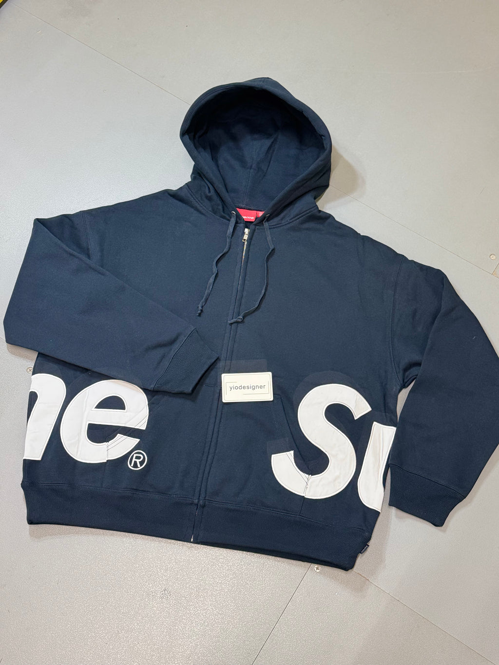 Supreme full zip hoodie