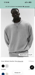 Alo full tracksuit grey  quarter zip