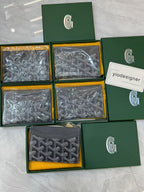 Goyard | Goyard card holder Grey | Back View | yiodesigner.co.uk