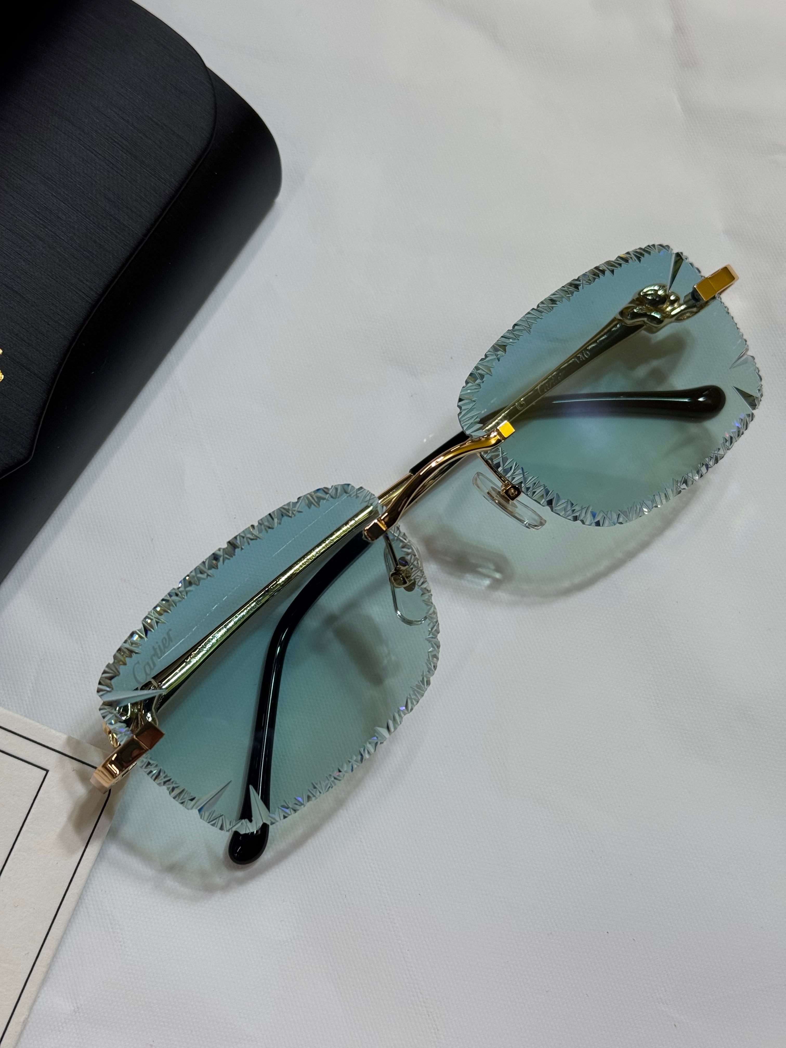Cartier sunglasses diamond cut
