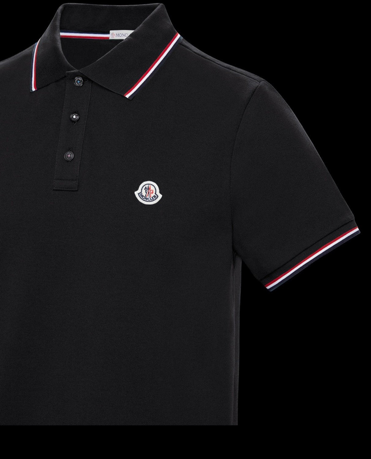 Moncler | moncler polo black | Back View | yiodesigner.co.uk