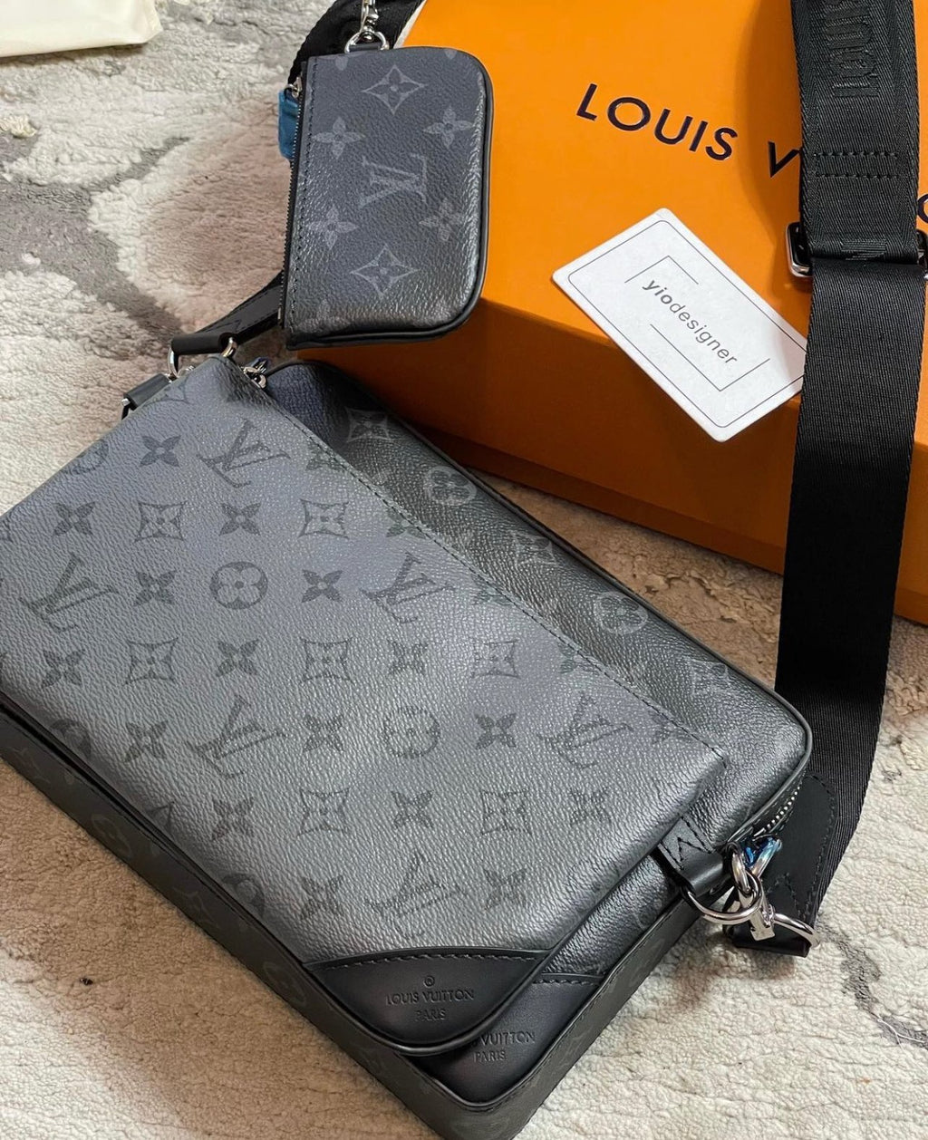 Louis Vuitton | Lv Trio messenger bag | Detail Shot | yiodesigner.co.uk