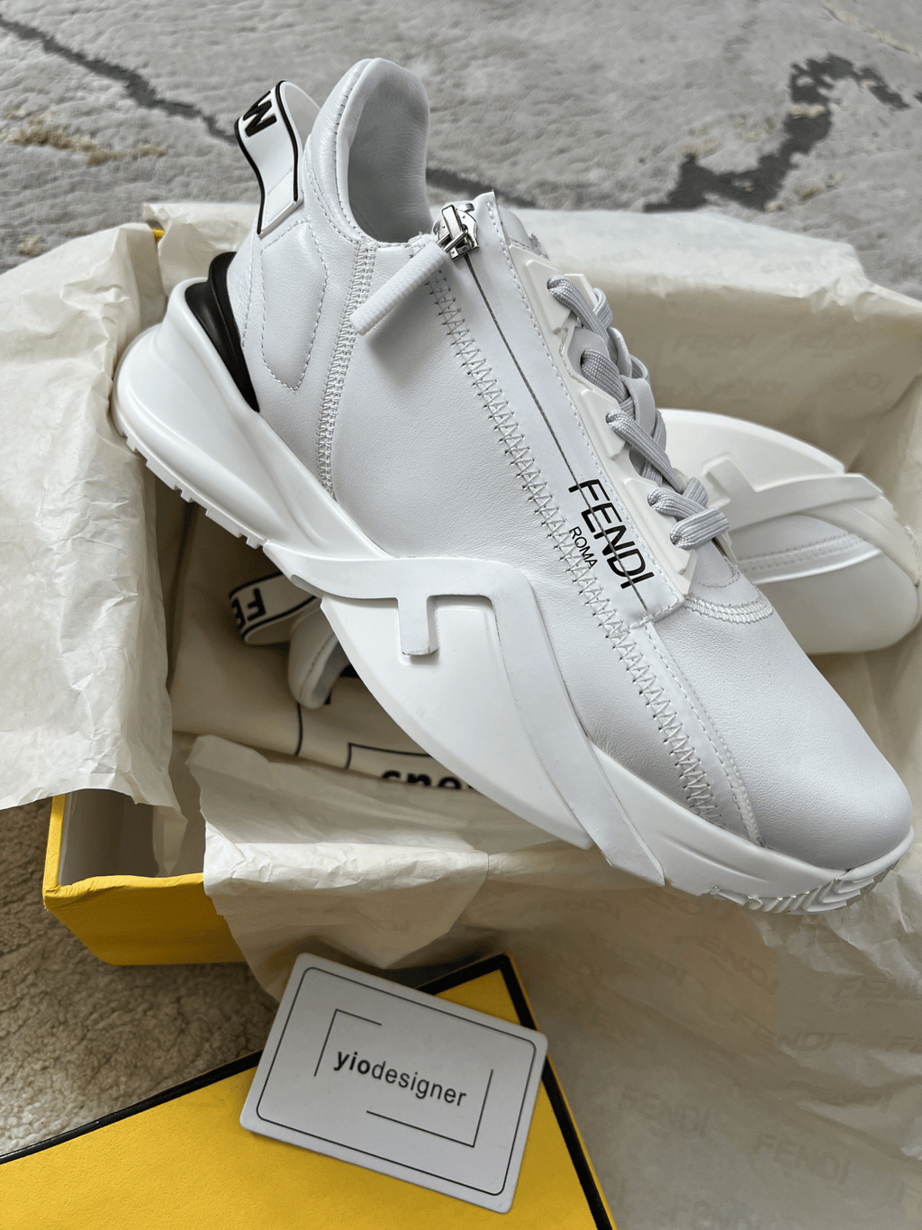 Fendi | Fendi sneaker | Back View | yiodesigner.co.uk