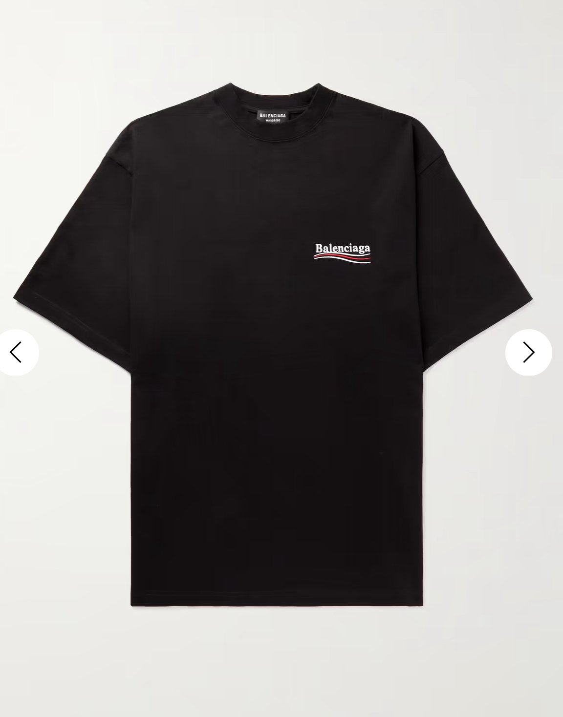 Balenciaga | Balenciaga oversize  print t-shirt (black) | Size XS | yiodesigner.co.uk