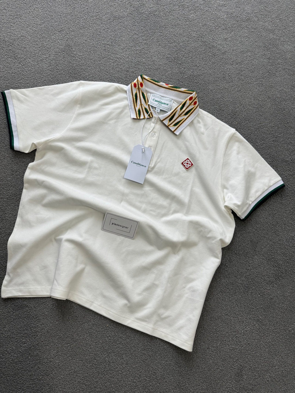 Casablanca | Casablanca polo | Size L | Detail Shot | yiodesigner.co.uk