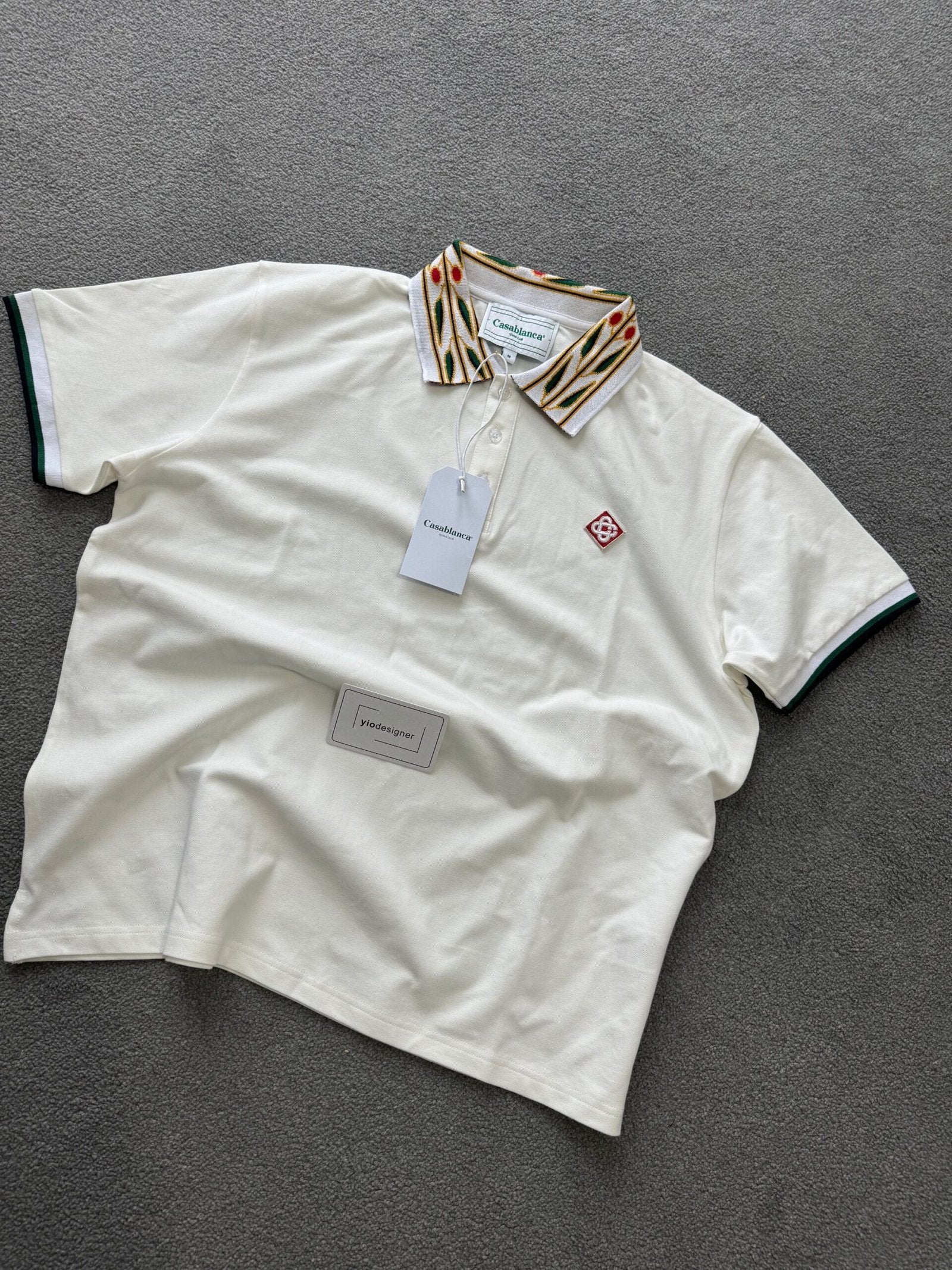 Casablanca | Casablanca polo | Size L | Detail Shot | yiodesigner.co.uk