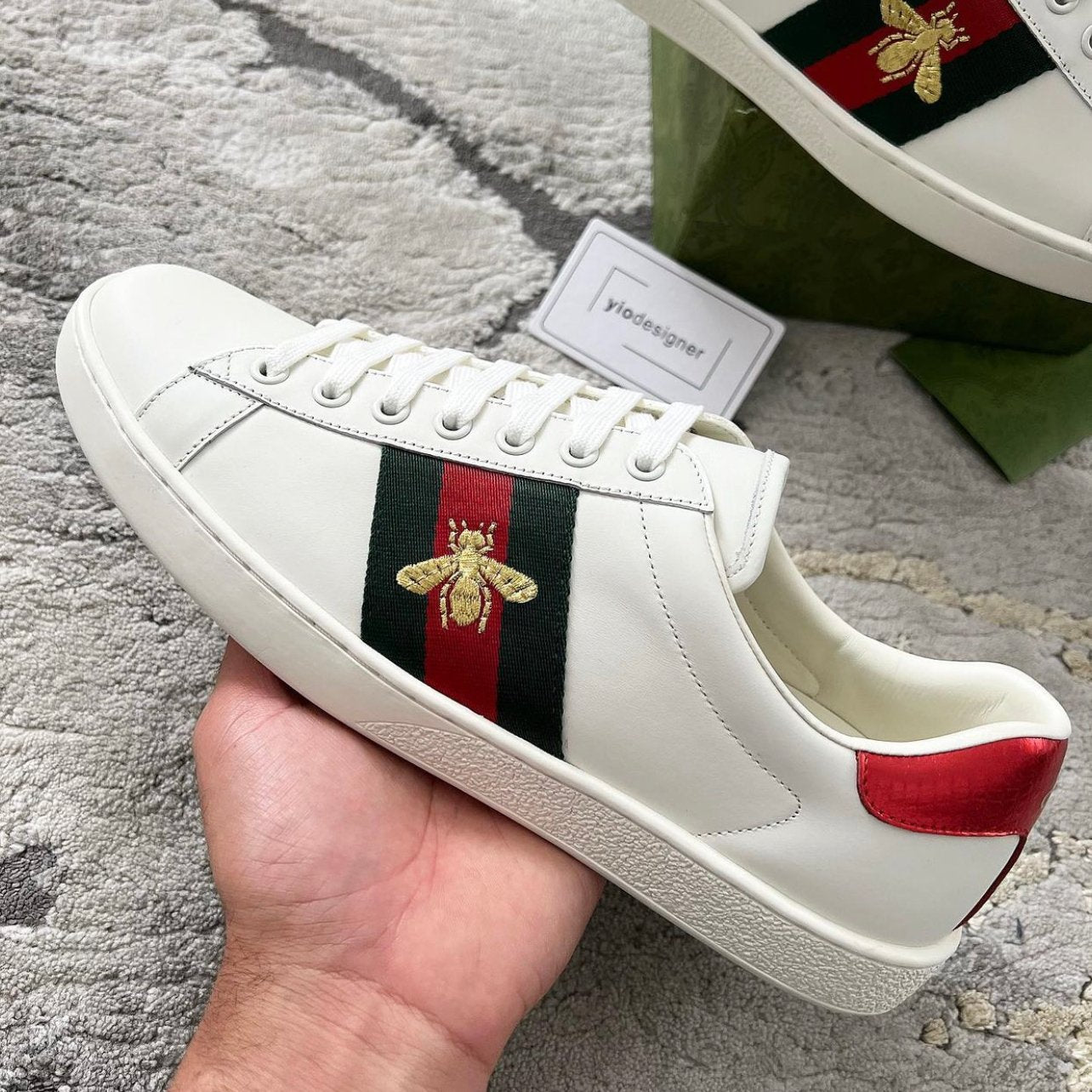 Gucci | Gucci sneaker | Size 10 | Back View | yiodesigner.co.uk