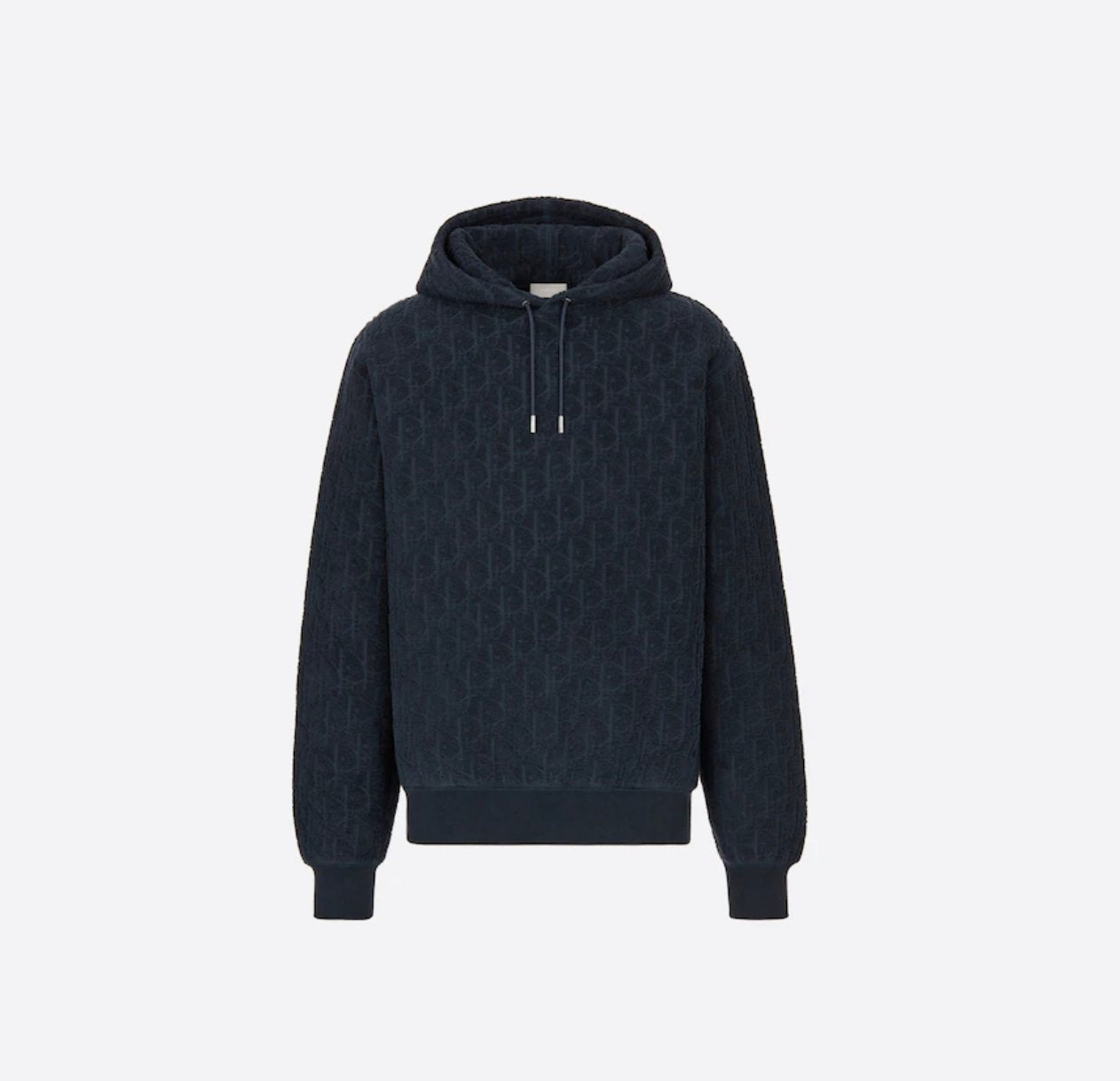 Dior | DIOR OBLIQUE HOODY SWEATSHIRT, RELAXED FIT | White | Detail Shot | yiodesigner.co.uk