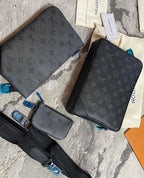 Louis Vuitton | Lv Trio messenger bag | Side View | yiodesigner.co.uk
