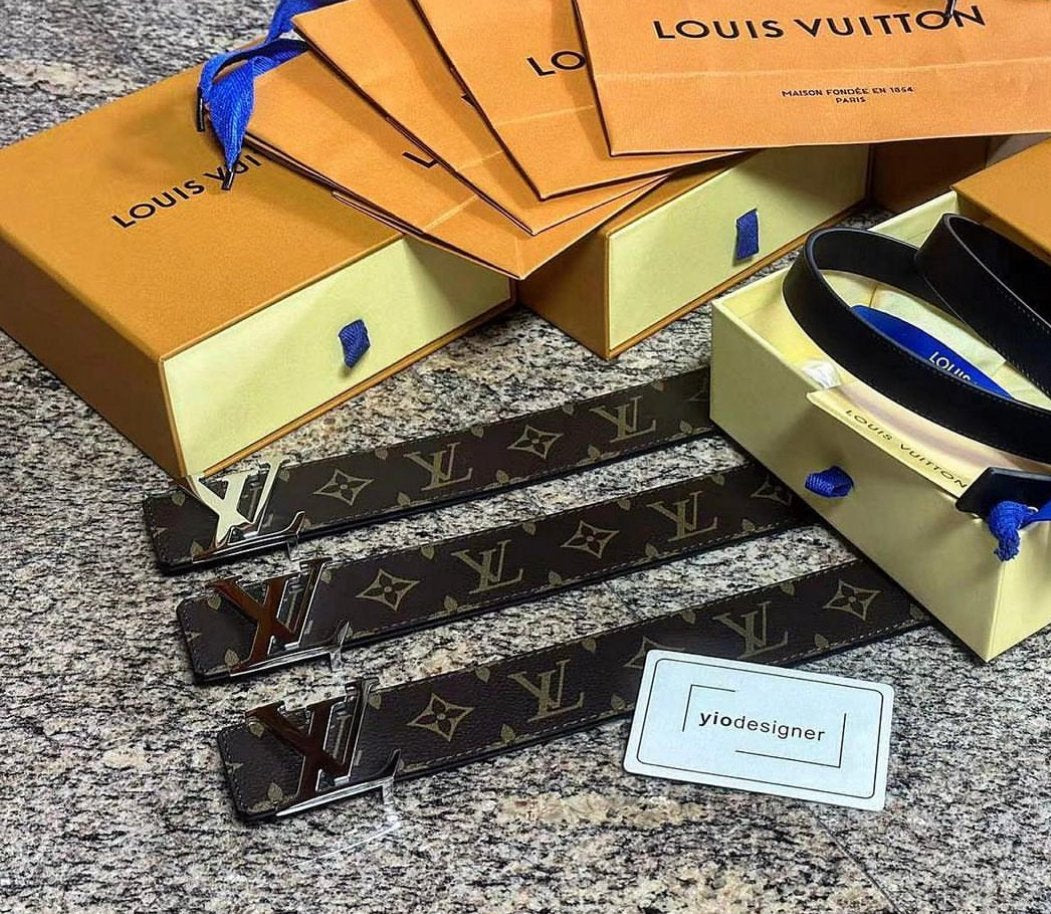 Louis Vuitton | Lv belt brown | Detail Shot | yiodesigner.co.uk