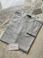 Balenciaga | Balenciaga grey new season oversize t-shirt | Detail Shot | yiodesigner.co.uk