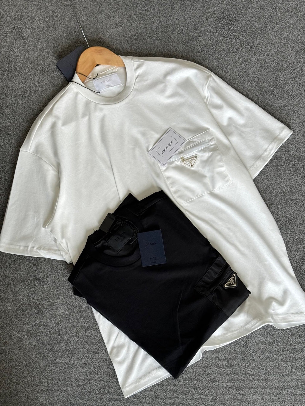 Prada | Prada T-shirt white | Size XL | Side View | yiodesigner.co.uk