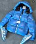 Moncler | Moncler coat blue | Size L | yiodesigner.co.uk