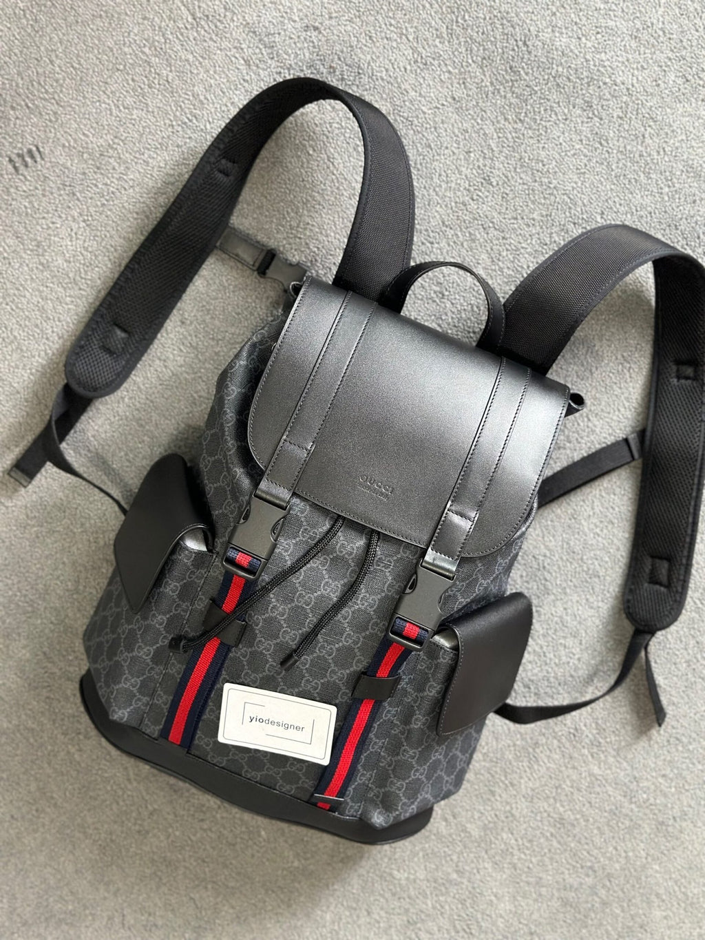 Gucci | Gucci backpack | Front View | yiodesigner.co.uk
