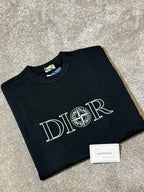 Stone Island | Dior x stone island t-shirt Black | Close-Up | yiodesigner.co.uk