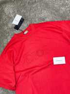 Stone Island | Dior x stone island t-shirt Red | Detail Shot | yiodesigner.co.uk