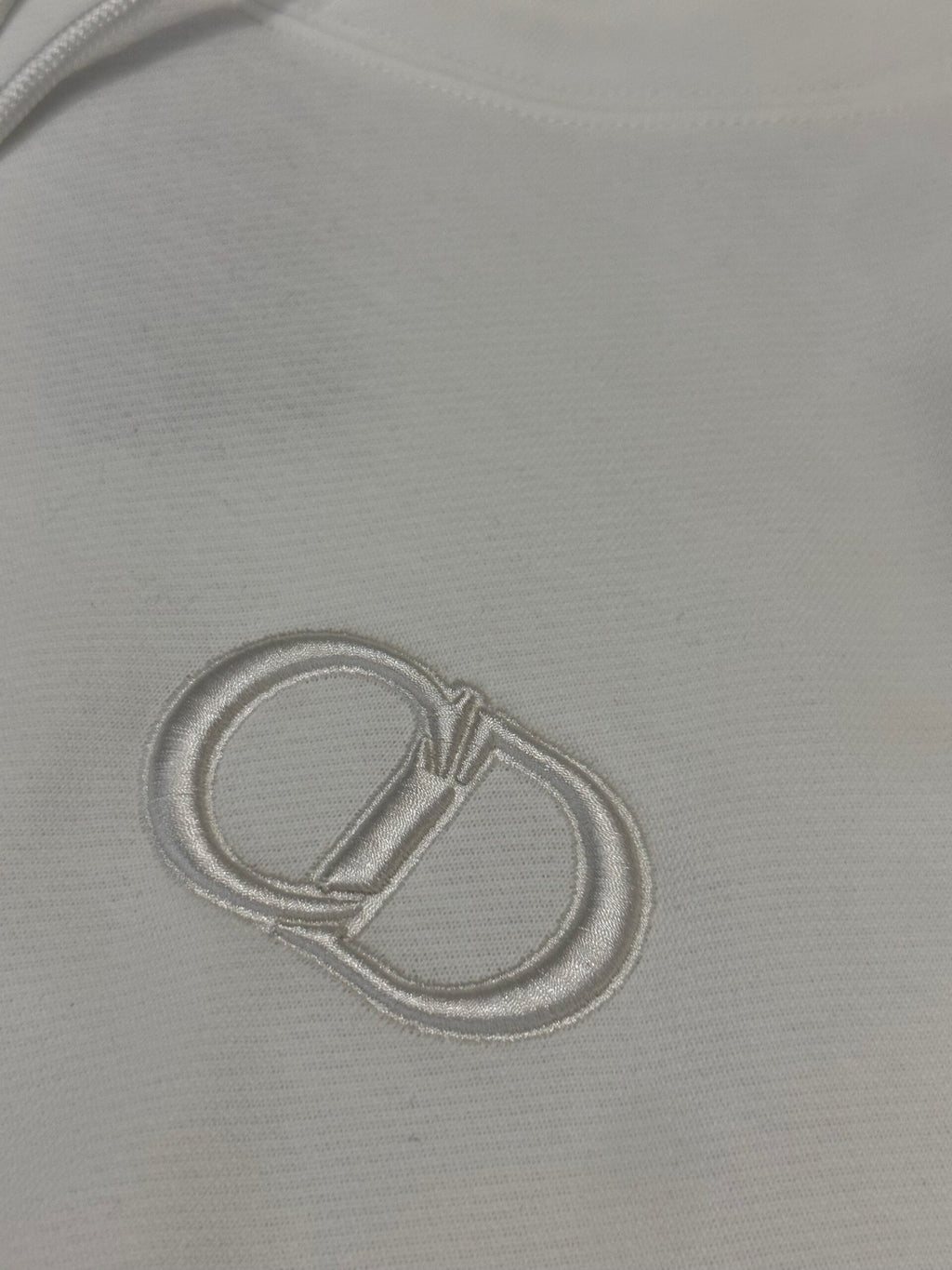 Dior | Dior CD hoody white | Close-Up | yiodesigner.co.uk