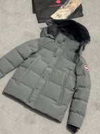 Canada Goose | Canada goose Wyndham grey | Label View | yiodesigner.co.uk