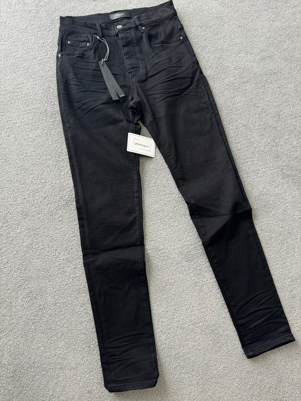 Amiri | Amiri jeans black | Side View | yiodesigner.co.uk