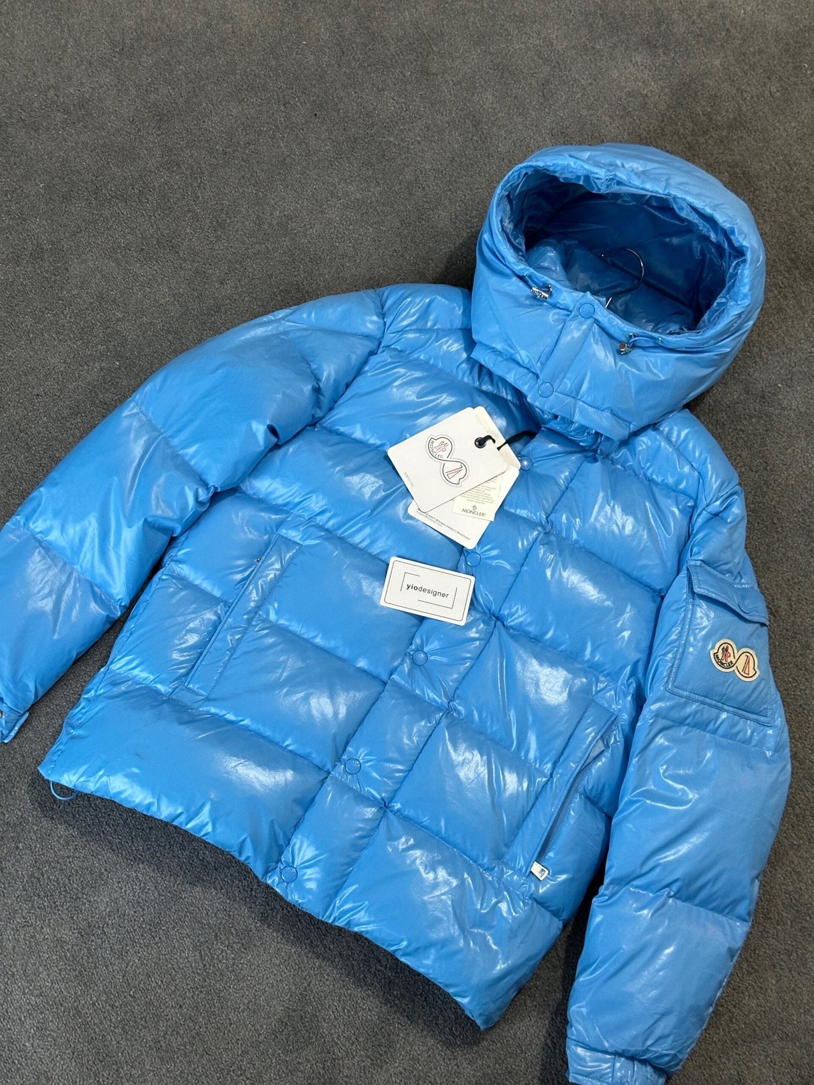 Moncler | Moncler maya double logo coat | Size S | yiodesigner.co.uk