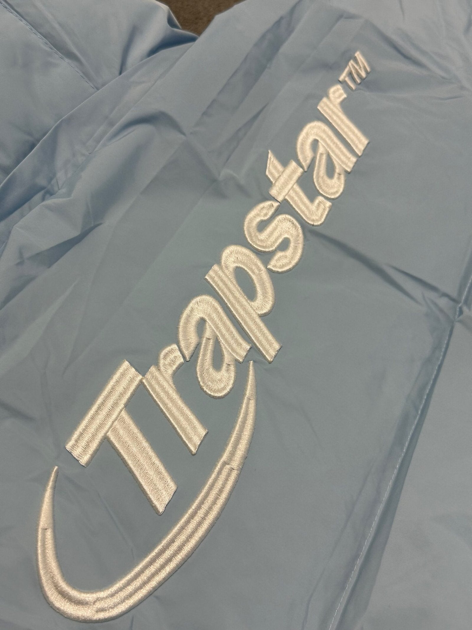 Trapstar | TRAPSTAR Puffer | Baby Blue | Label View | yiodesigner.co.uk