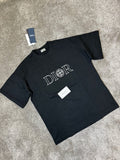 Stone Island | Dior x stone island t-shirt Black | Size XL | Detail Shot | yiodesigner.co.uk