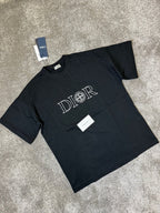 Stone Island | Dior x stone island t-shirt Black | Size XL | Detail Shot | yiodesigner.co.uk