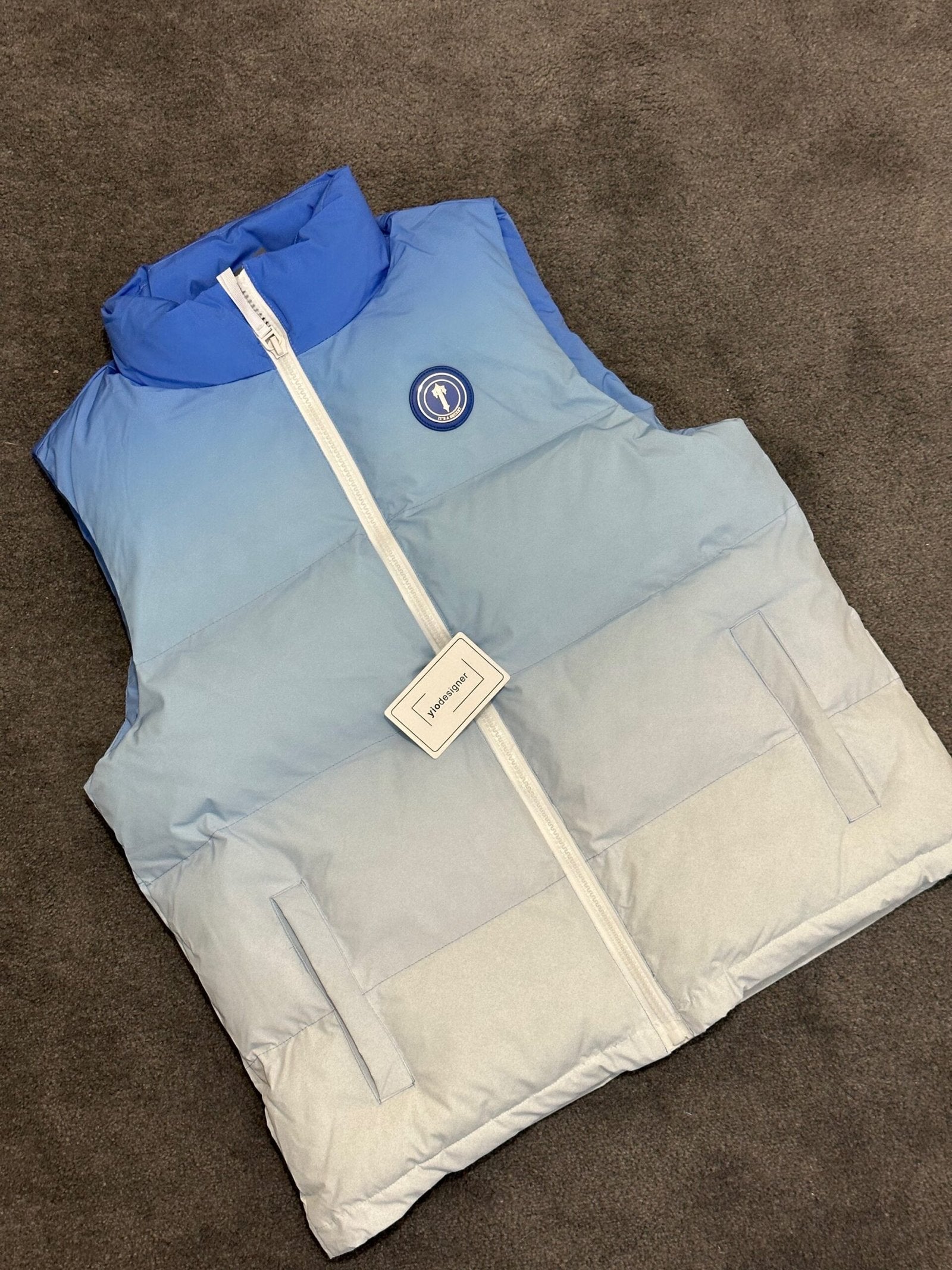 Trapstar | Trapstar gilet (body warmer) | Blue | Size L | Back View | yiodesigner.co.uk