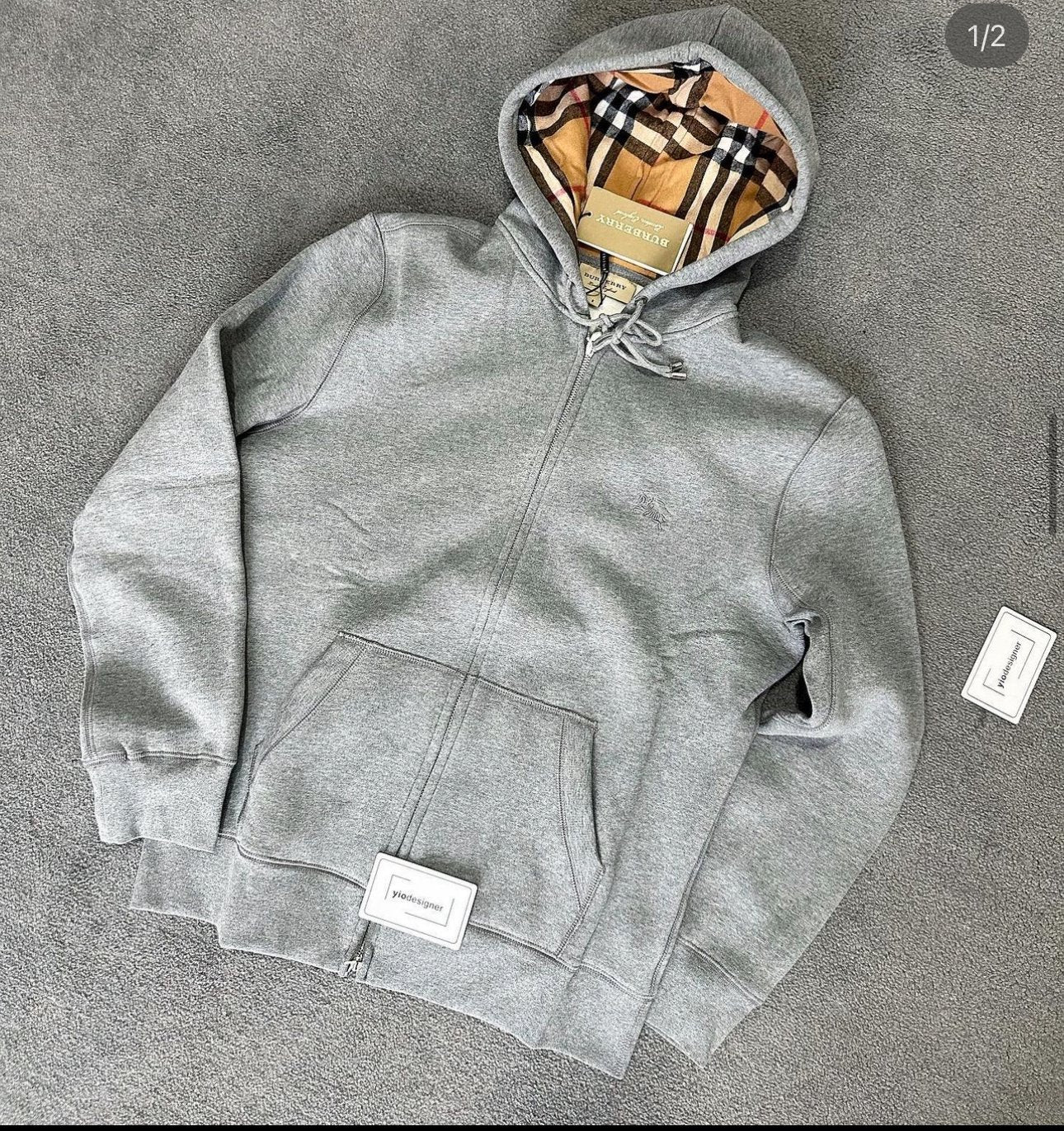 Burberry | Burberry hoody full zip | Size L | yiodesigner.co.uk