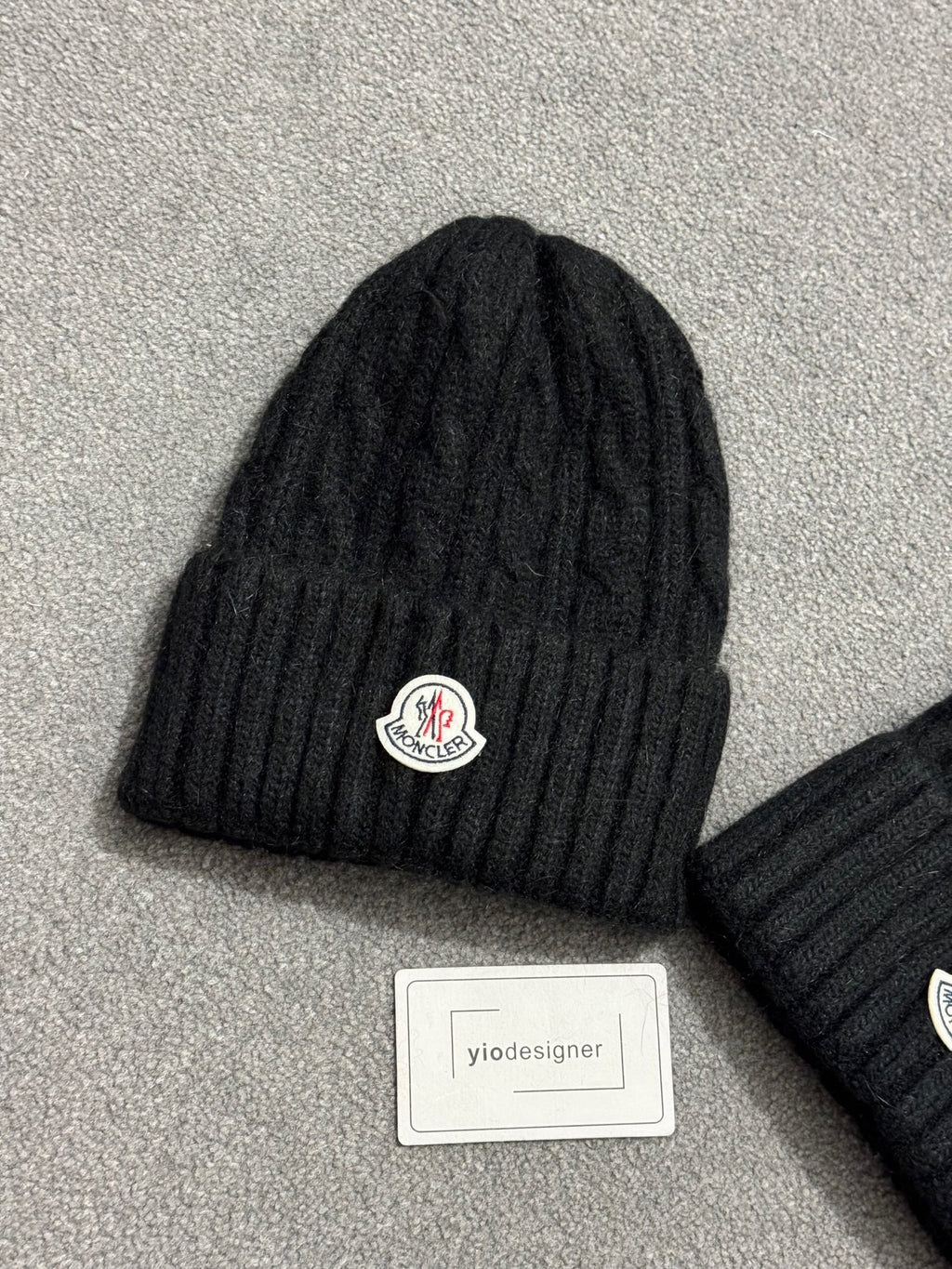 Moncler | Moncler hat | Side View | yiodesigner.co.uk