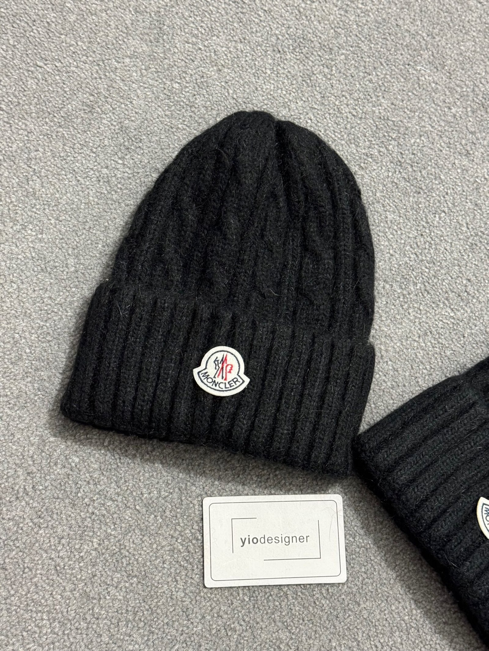 Moncler | Moncler hat | Side View | yiodesigner.co.uk
