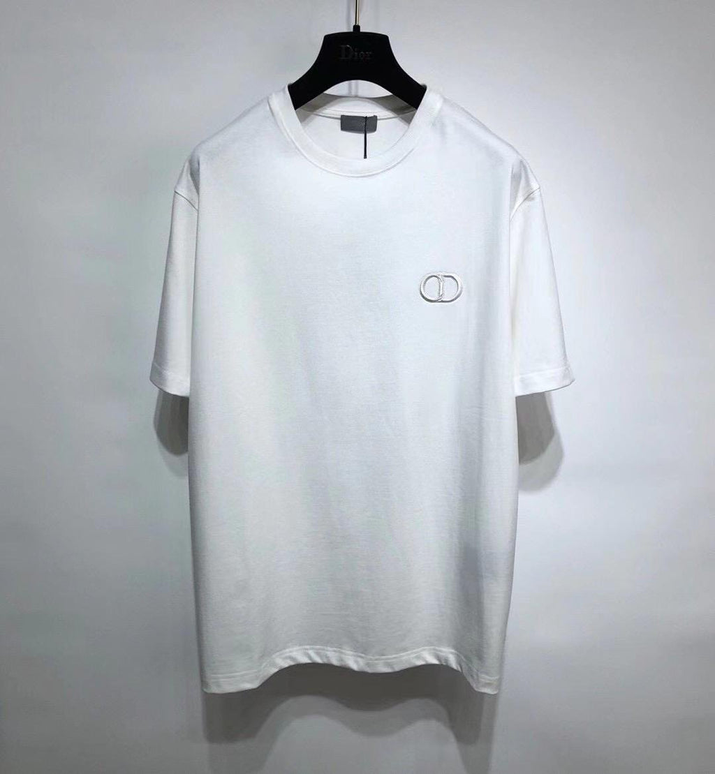 Dior | Dior cd logo white t-shirt | Size XL | Close-Up | yiodesigner.co.uk