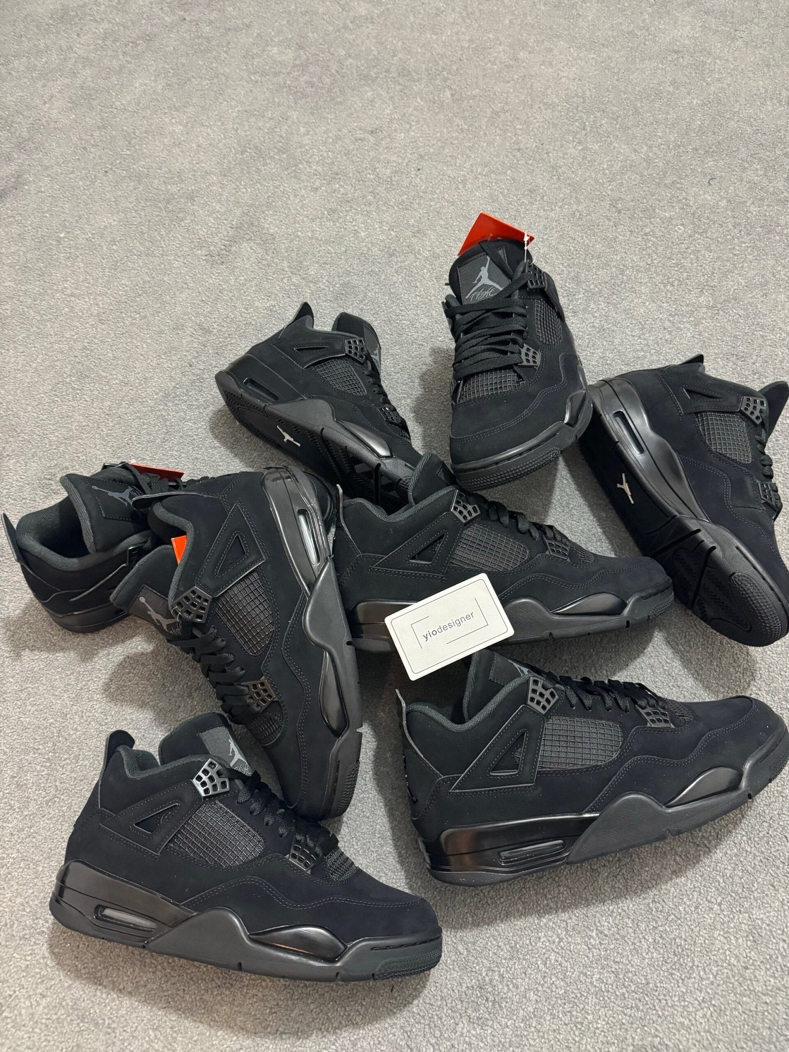 Jordan | Jordan 4 black cat | Side View | yiodesigner.co.uk