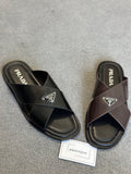 Prada | Prada slider ( brown ) | Size 11 | Side View | yiodesigner.co.uk