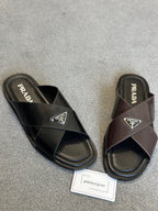 Prada | Prada slider ( brown ) | Size 11 | Side View | yiodesigner.co.uk