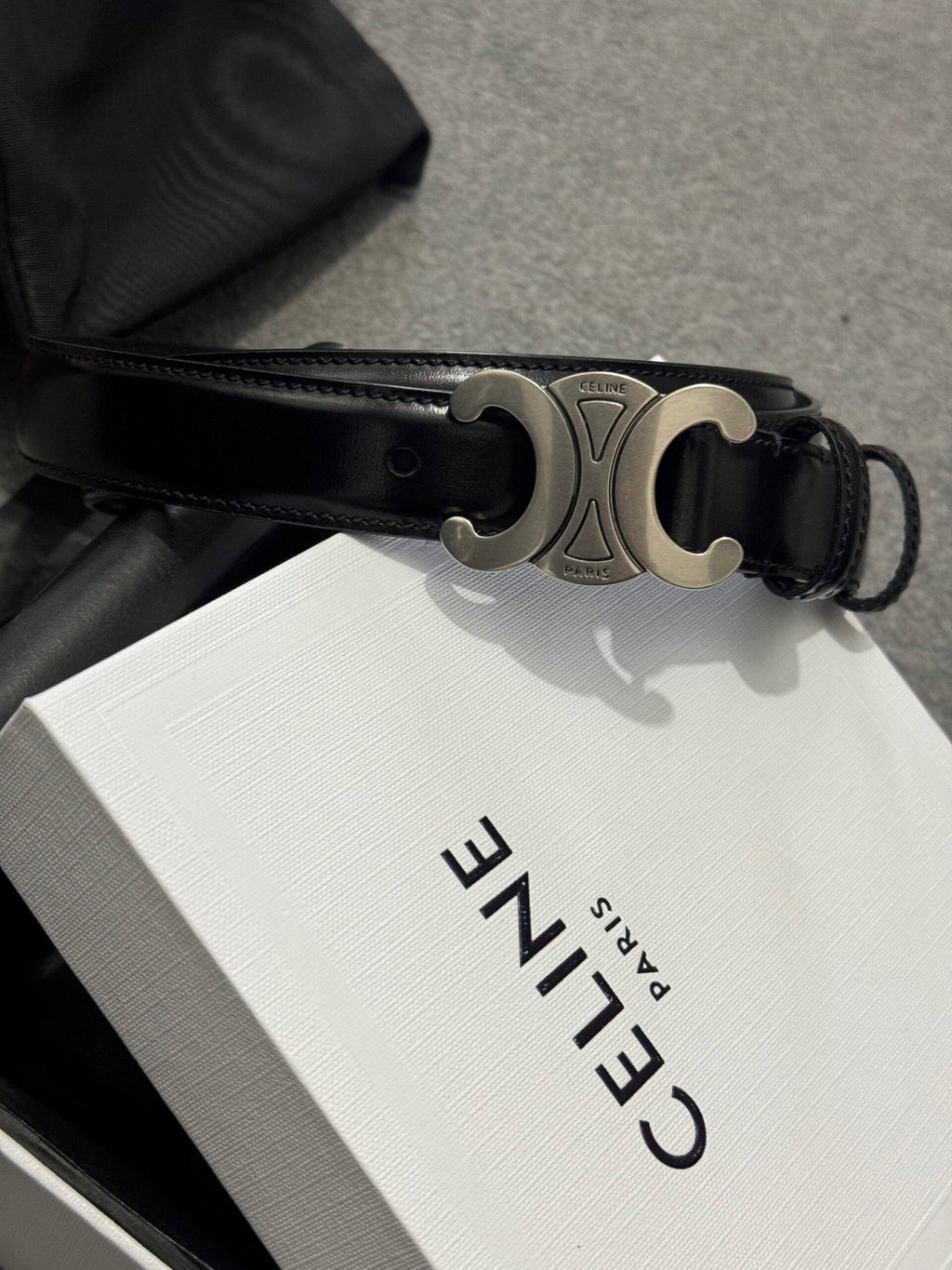 Celine | Celine  belt silver buckle | Side View | yiodesigner.co.uk