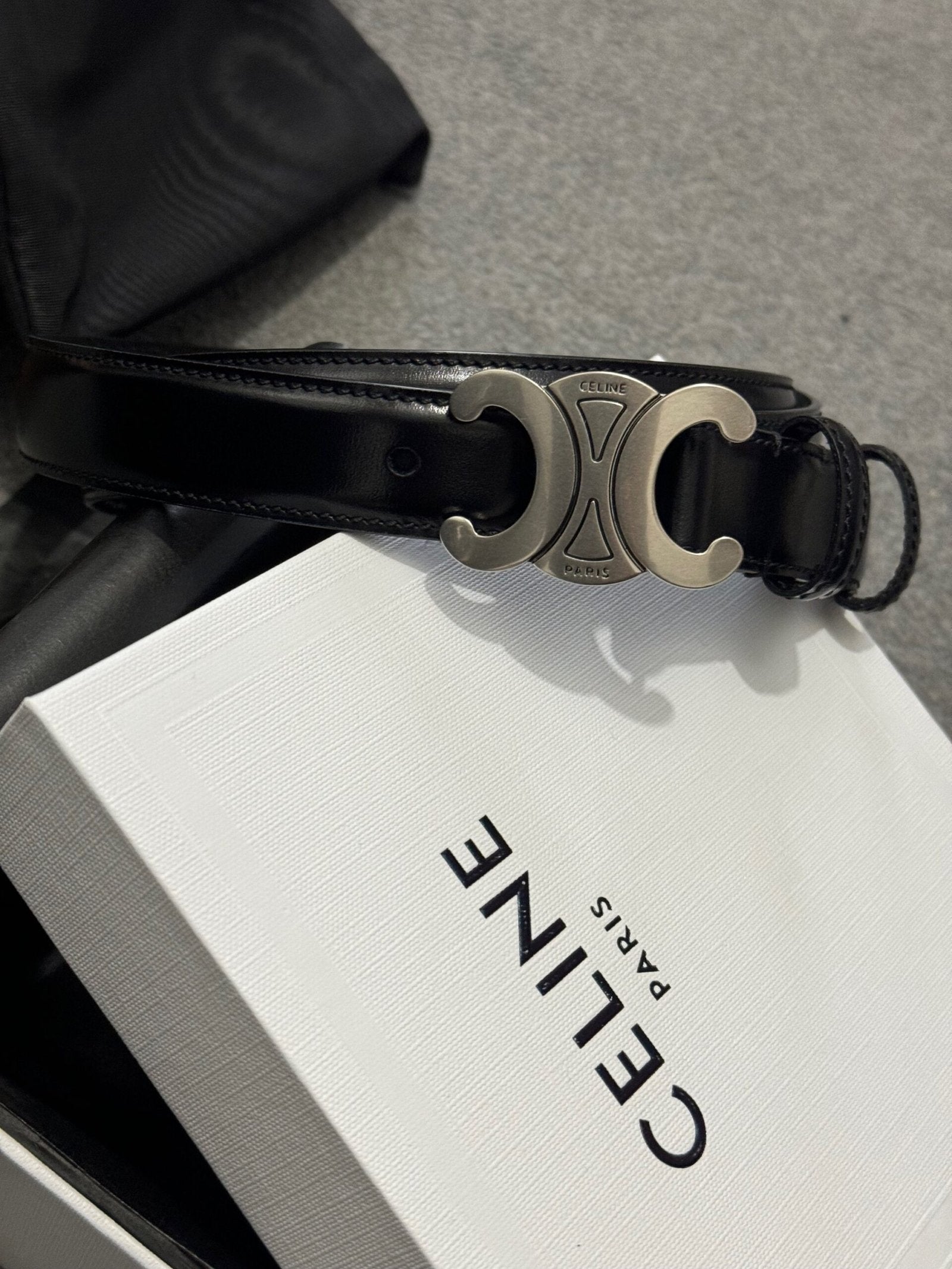 Celine | Celine  belt silver buckle | Side View | yiodesigner.co.uk