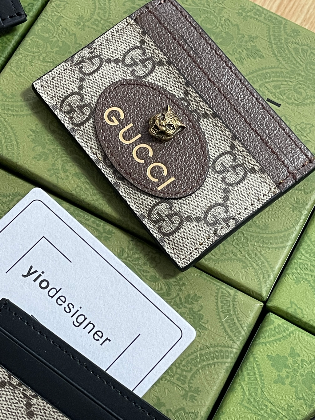 Gucci | Gucci card holders | Front View | yiodesigner.co.uk