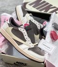 Travis Scott | TRAVIS SCOTT X AIR JORDAN 1 LOW OG 'REVERSE MOCHA' | Size 12 | View 14 | yiodesigner.co.uk