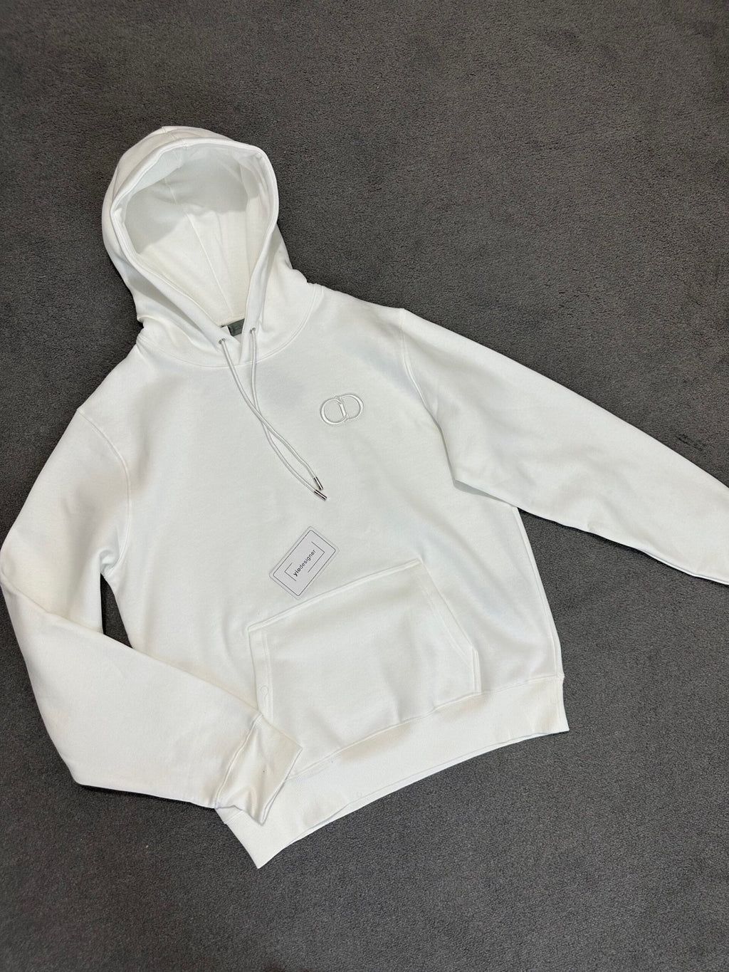 Dior | Dior CD hoody white | Size S | Back View | yiodesigner.co.uk