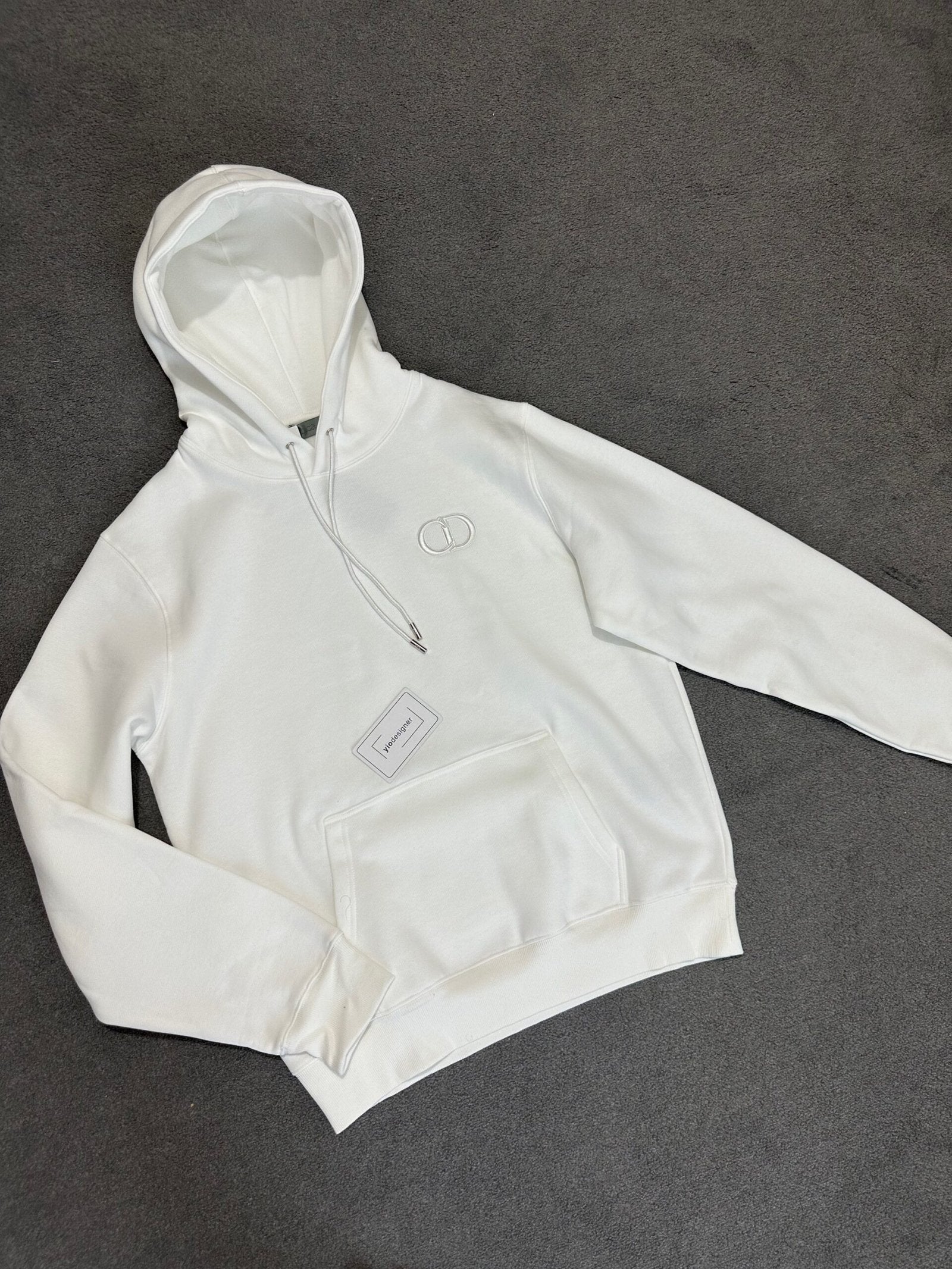 Dior | Dior CD hoody white | Size S | Back View | yiodesigner.co.uk