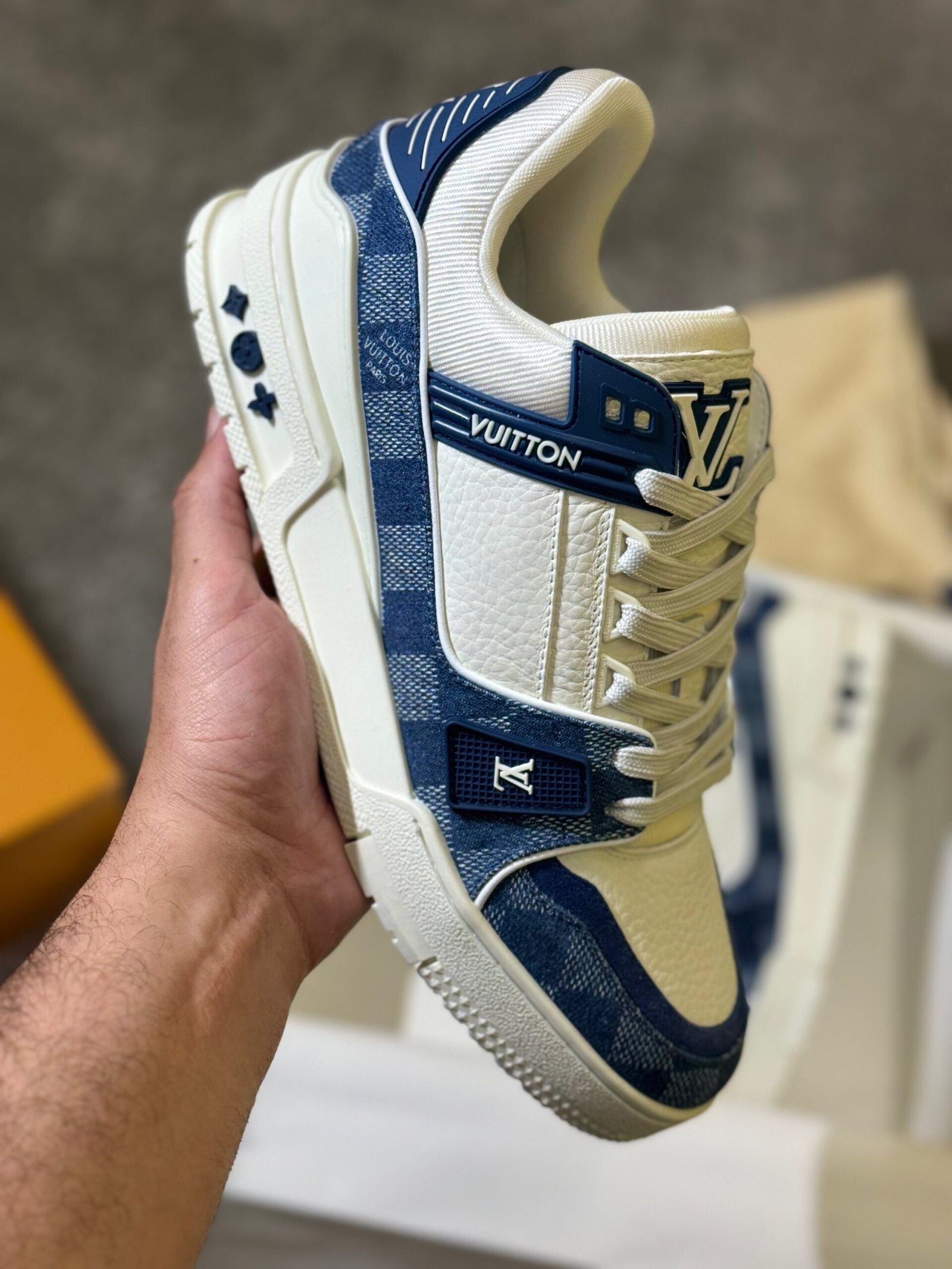 Louis Vuitton | Lv sneaker | Detail Shot | yiodesigner.co.uk
