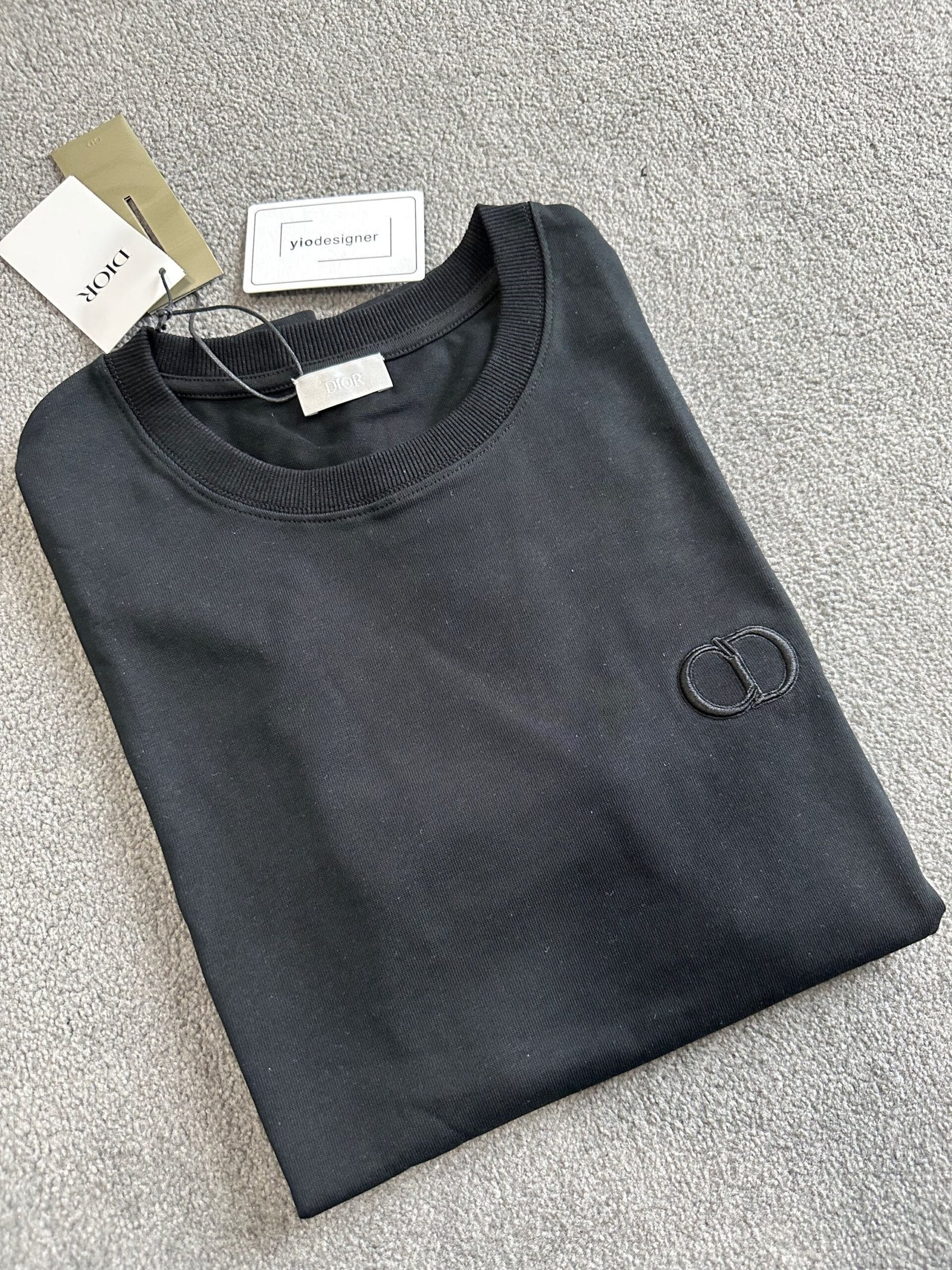 Dior | Dior cd t-shirt black | Label View | yiodesigner.co.uk
